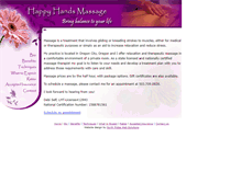 Tablet Screenshot of happyhandsmassage.com